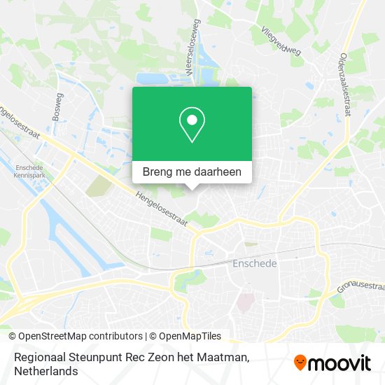 Regionaal Steunpunt Rec Zeon het Maatman kaart