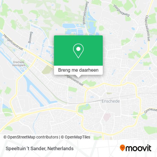 Speeltuin 't Sander kaart