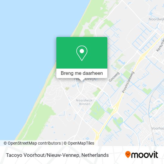 Tacoyo Voorhout/Nieuw-Vennep kaart