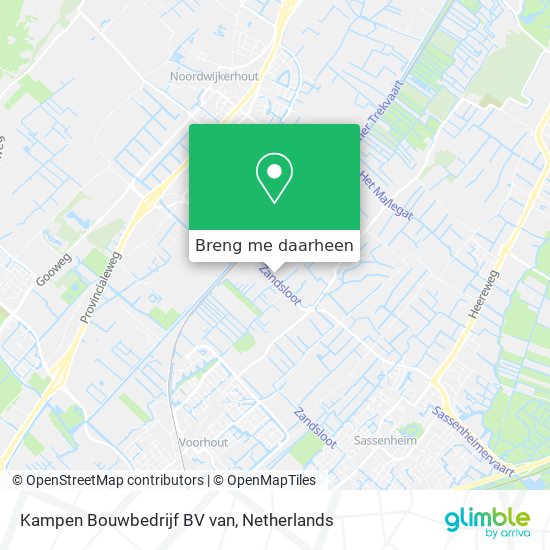 Kampen Bouwbedrijf BV van kaart