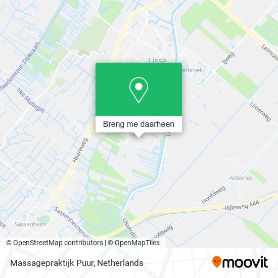 Massagepraktijk Puur kaart
