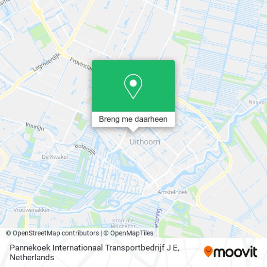 Pannekoek Internationaal Transportbedrijf J E kaart
