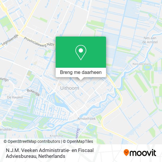 N.J.M. Veeken Administratie- en Fiscaal Adviesbureau kaart