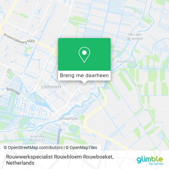 Rouwwerkspecialist Rouwbloem-Rouwboeket kaart