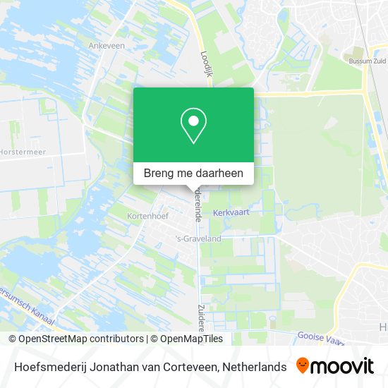 Hoefsmederij Jonathan van Corteveen kaart