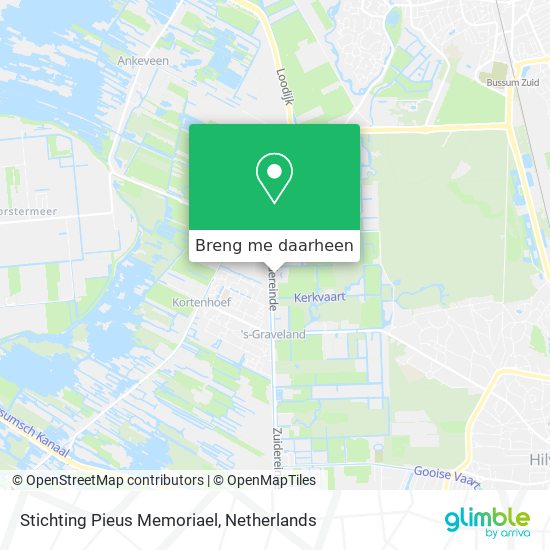 Stichting Pieus Memoriael kaart