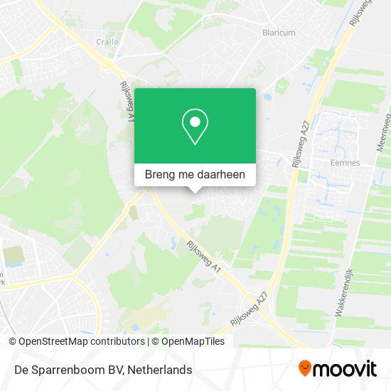 De Sparrenboom BV kaart