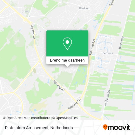 Distelblom Amusement kaart