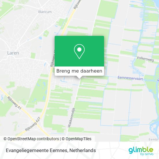 Evangeliegemeente Eemnes kaart