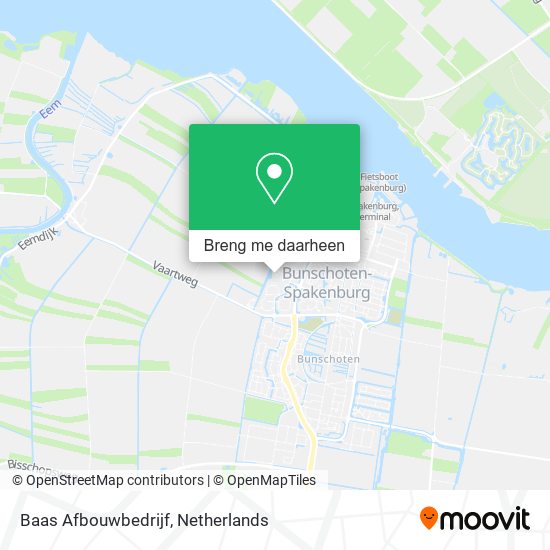 Baas Afbouwbedrijf kaart