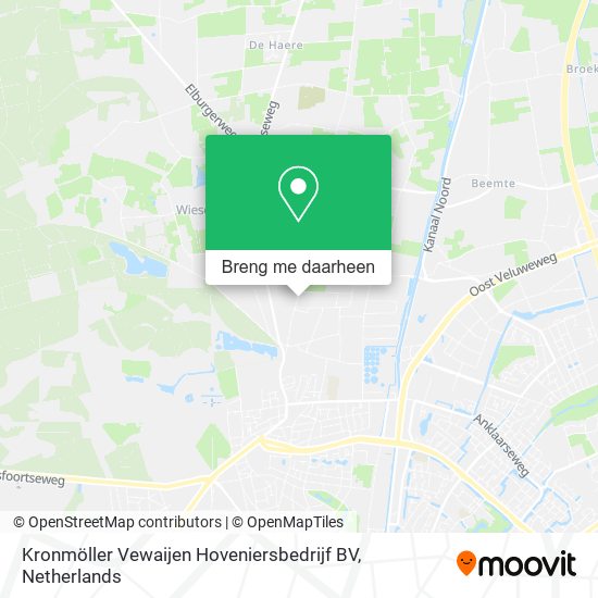 Kronmöller Vewaijen Hoveniersbedrijf BV kaart