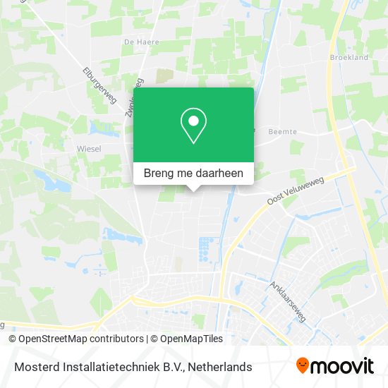 Mosterd Installatietechniek B.V. kaart