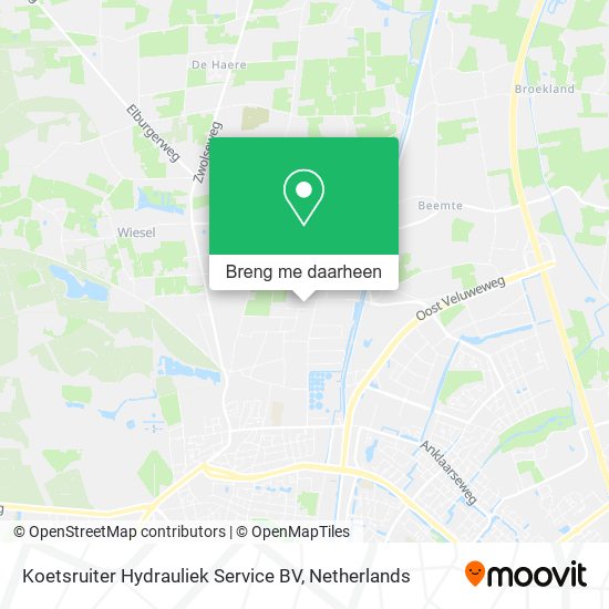 Koetsruiter Hydrauliek Service BV kaart