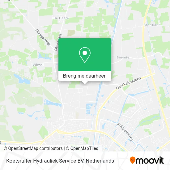 Koetsruiter Hydrauliek Service BV kaart