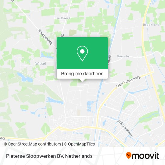 Pieterse Sloopwerken BV kaart