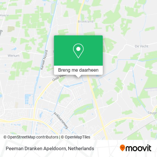 Peeman Dranken Apeldoorn kaart