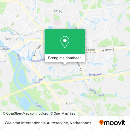 Wielsma Internationale Autoservice kaart