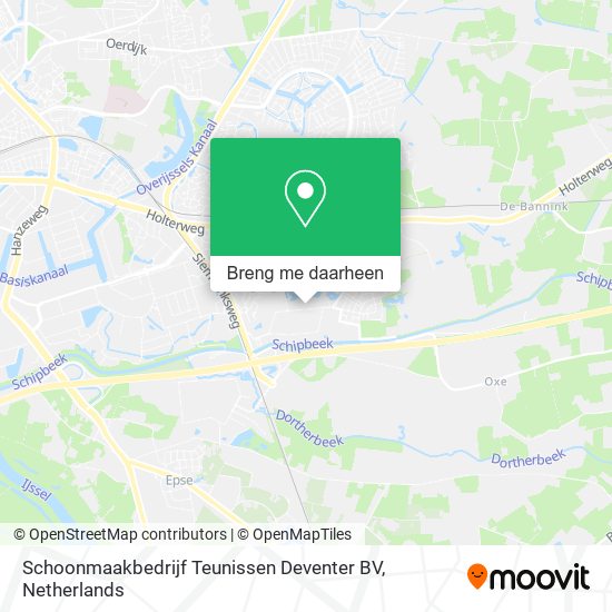 Schoonmaakbedrijf Teunissen Deventer BV kaart