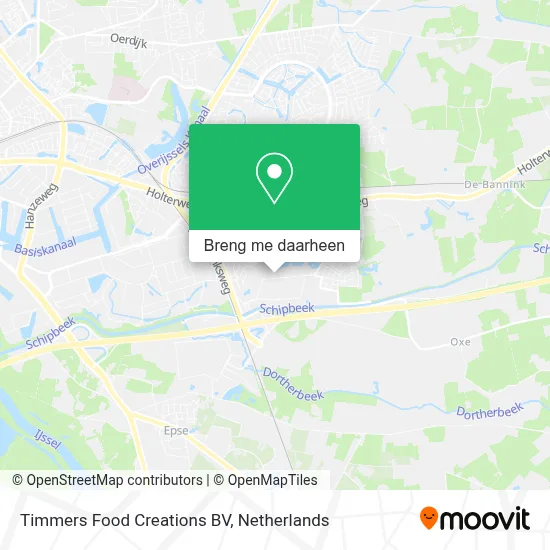 Timmers Food Creations BV kaart
