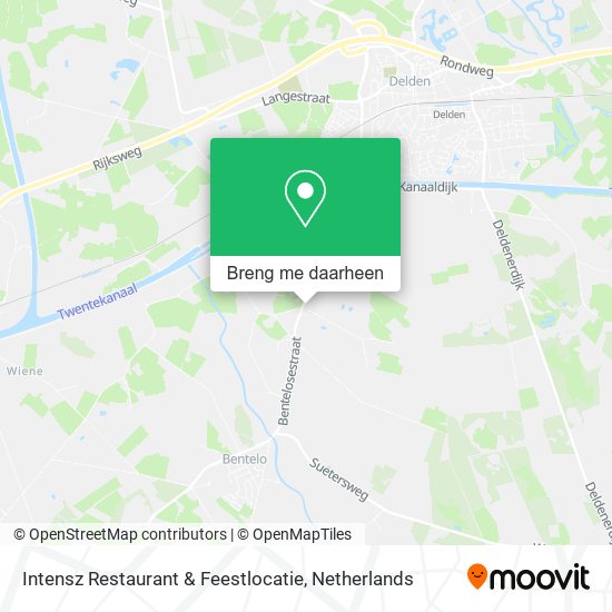 Intensz Restaurant & Feestlocatie kaart