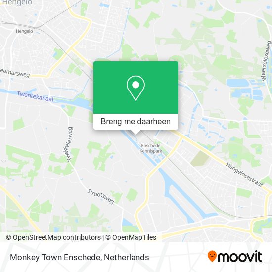 Monkey Town Enschede kaart