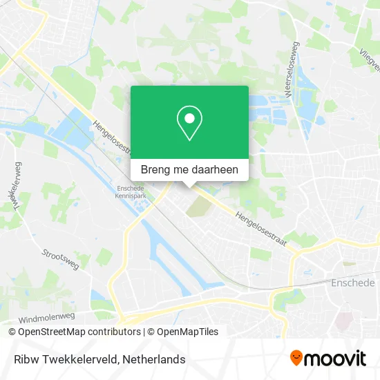 Ribw Twekkelerveld kaart