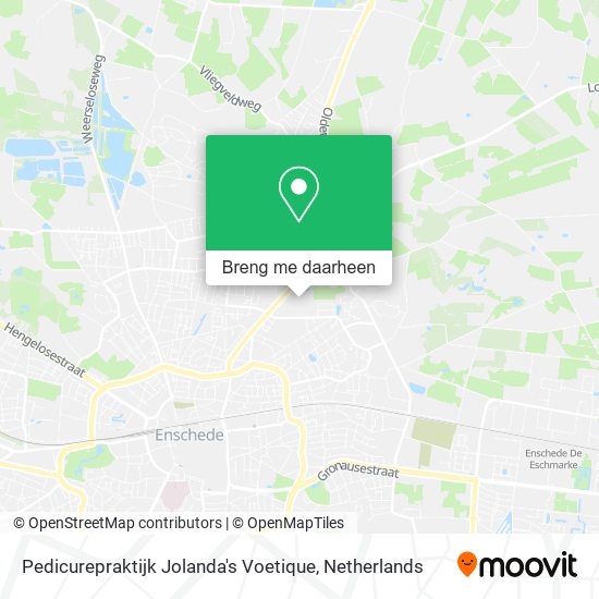 Pedicurepraktijk Jolanda's Voetique kaart