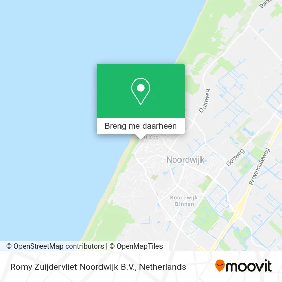 Romy Zuijdervliet Noordwijk B.V. kaart