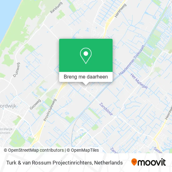 Turk & van Rossum Projectinrichters kaart