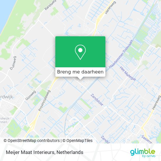 Meijer Maat Interieurs kaart