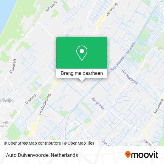 Auto Duivenvoorde kaart