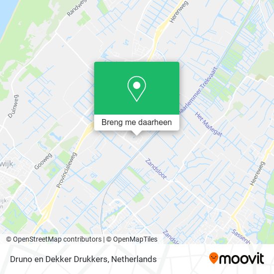 Druno en Dekker Drukkers kaart