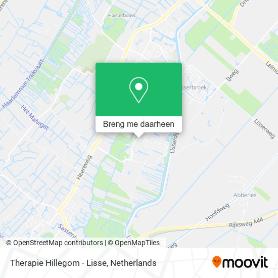 Therapie Hillegom - Lisse kaart