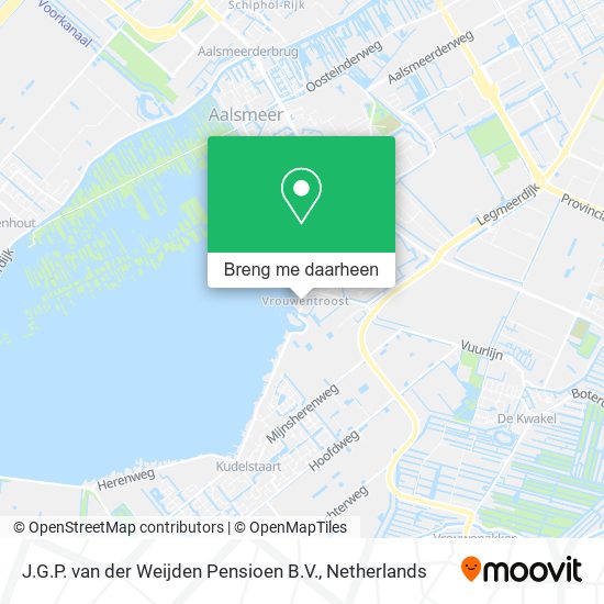 J.G.P. van der Weijden Pensioen B.V. kaart