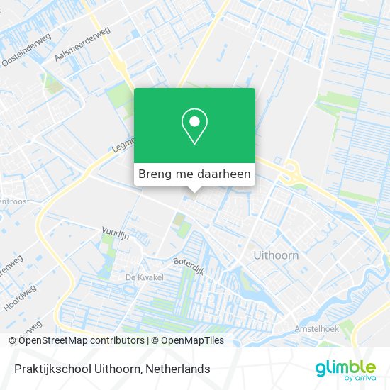 Praktijkschool Uithoorn kaart