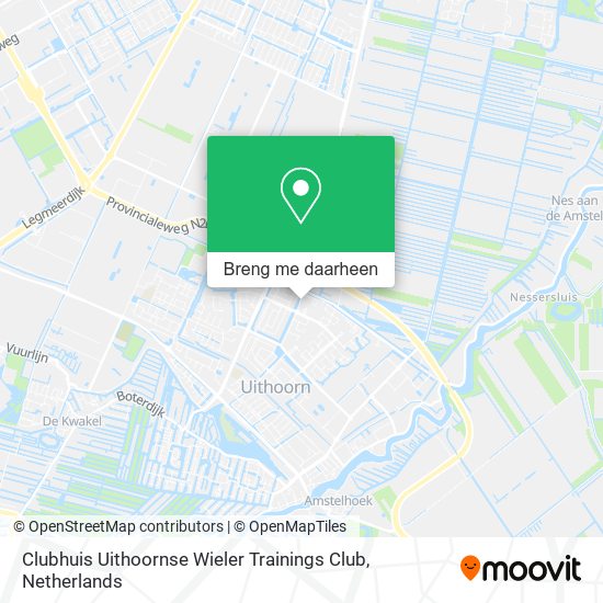 Clubhuis Uithoornse Wieler Trainings Club kaart