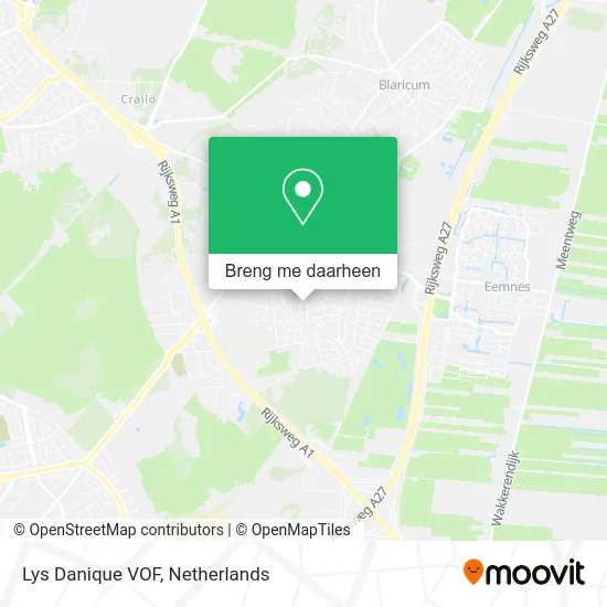 Lys Danique VOF kaart