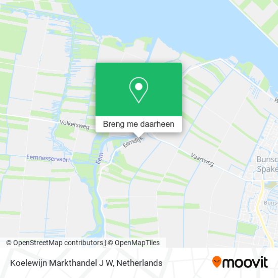 Koelewijn Markthandel J W kaart