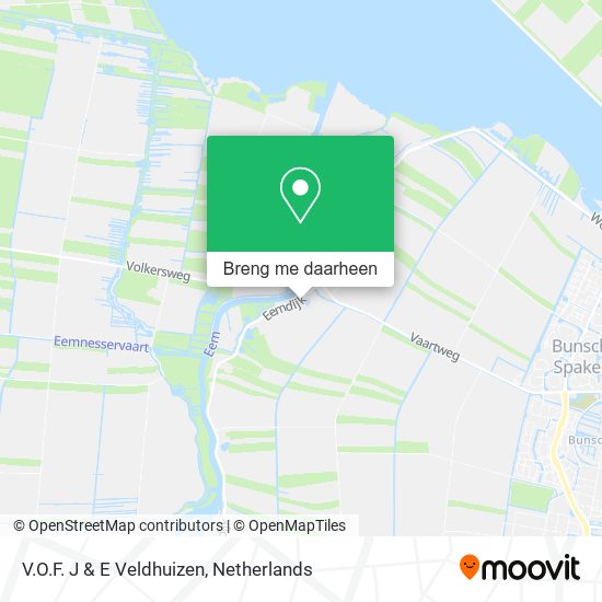V.O.F. J & E Veldhuizen kaart