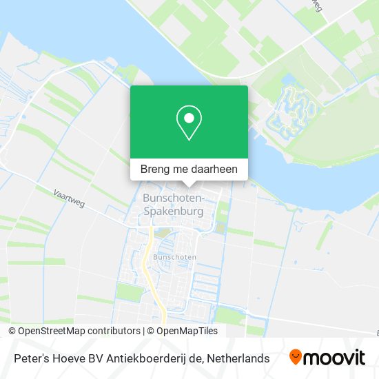 Peter's Hoeve BV Antiekboerderij de kaart