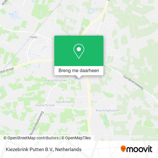 Kiezebrink Putten B.V. kaart