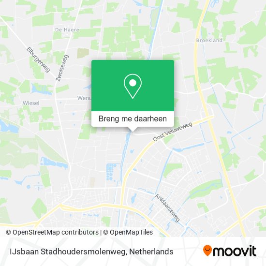 IJsbaan Stadhoudersmolenweg kaart