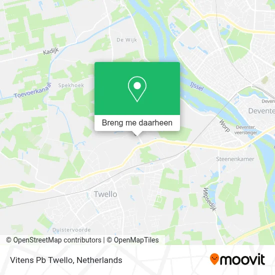 Vitens Pb Twello kaart