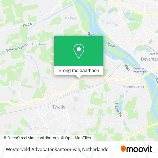 Westerveld Advocatenkantoor van kaart