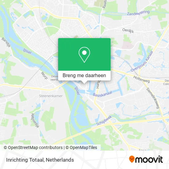 Inrichting Totaal kaart