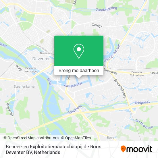 Beheer- en Exploitatiemaatschappij de Roos Deventer BV kaart