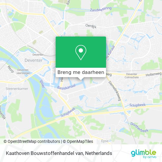 Kaathoven Bouwstoffenhandel van kaart