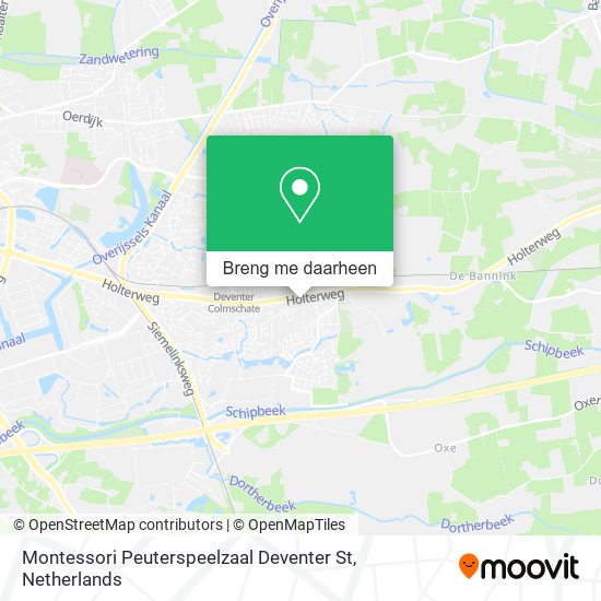 Montessori Peuterspeelzaal Deventer St kaart