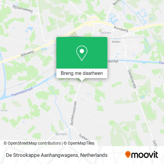 De Strookappe Aanhangwagens kaart