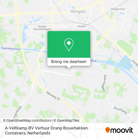 A-Veltkamp BV Verhuur Drang-Bouwhekken- Containers kaart